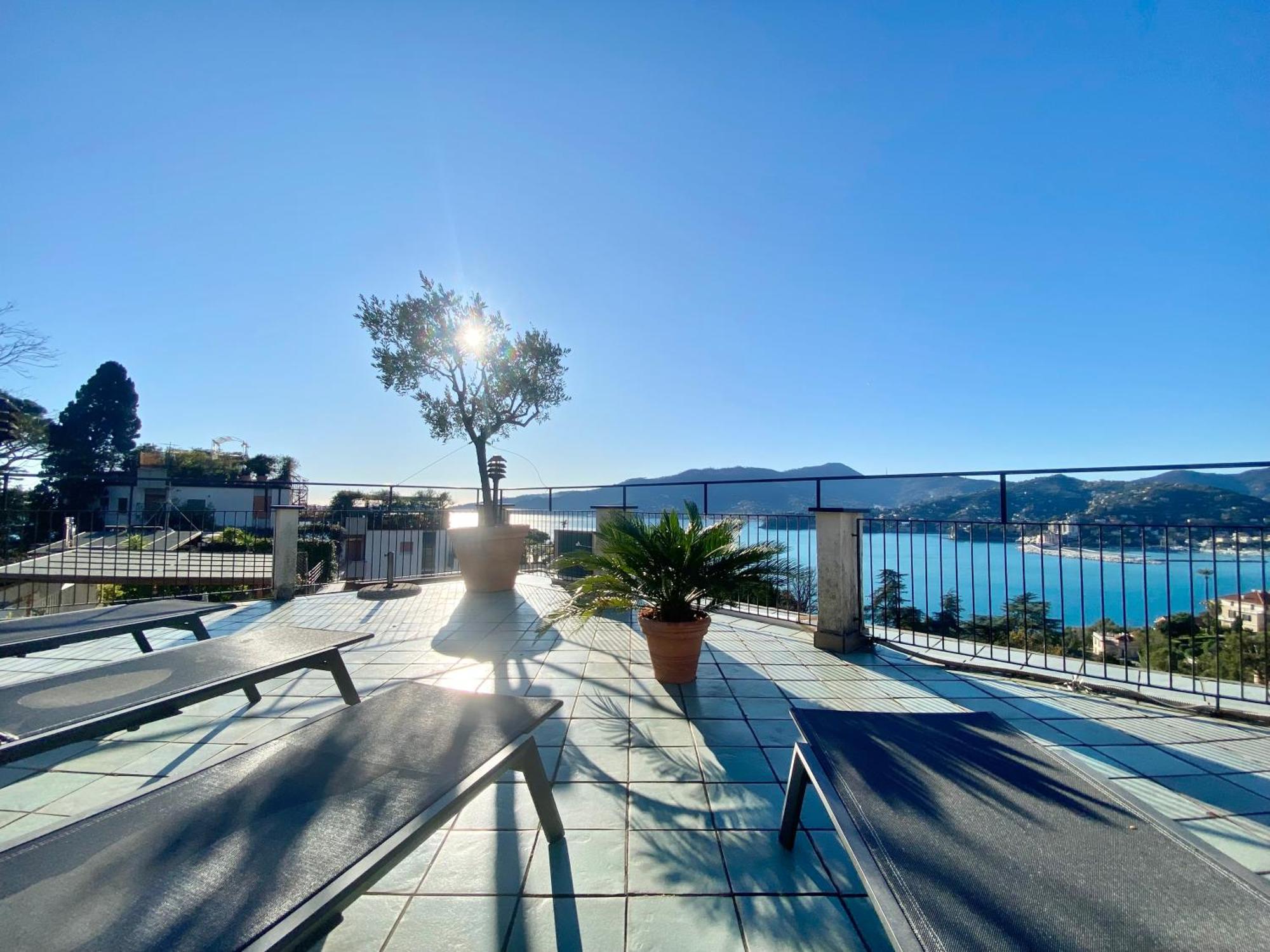 Welcome Riviera - Paradiso 12-Ultimo Restauro Nel 2025-Vista Mare Stupenda-Balcone Con Vista Meravigliosa Piu' Terrazza Solarium Sovrastante Di 70 Mq Esterna Rapallo Eksteriør bilde