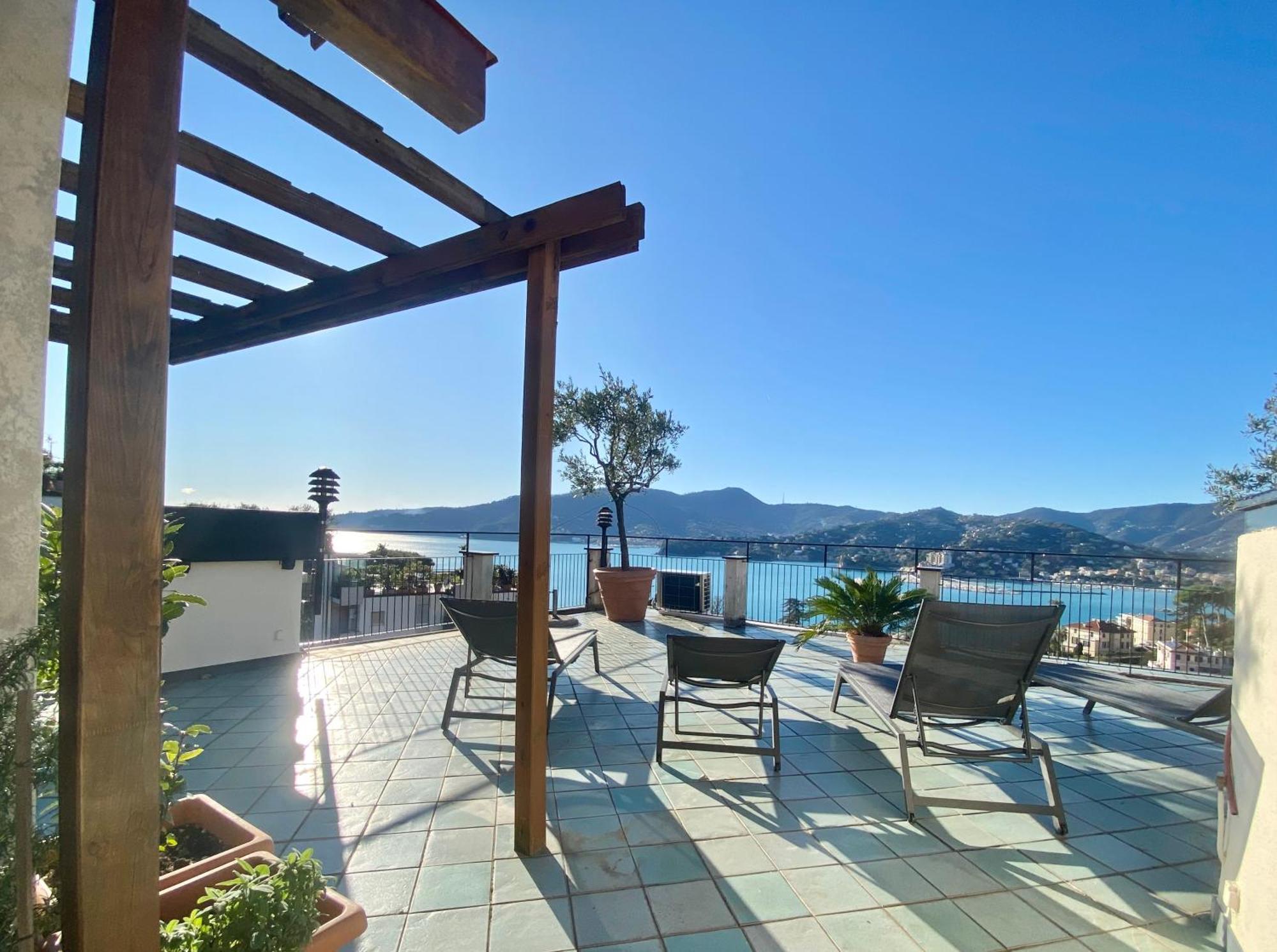 Welcome Riviera - Paradiso 12-Ultimo Restauro Nel 2025-Vista Mare Stupenda-Balcone Con Vista Meravigliosa Piu' Terrazza Solarium Sovrastante Di 70 Mq Esterna Rapallo Eksteriør bilde